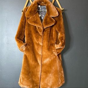 Brown Faux Fur Coat